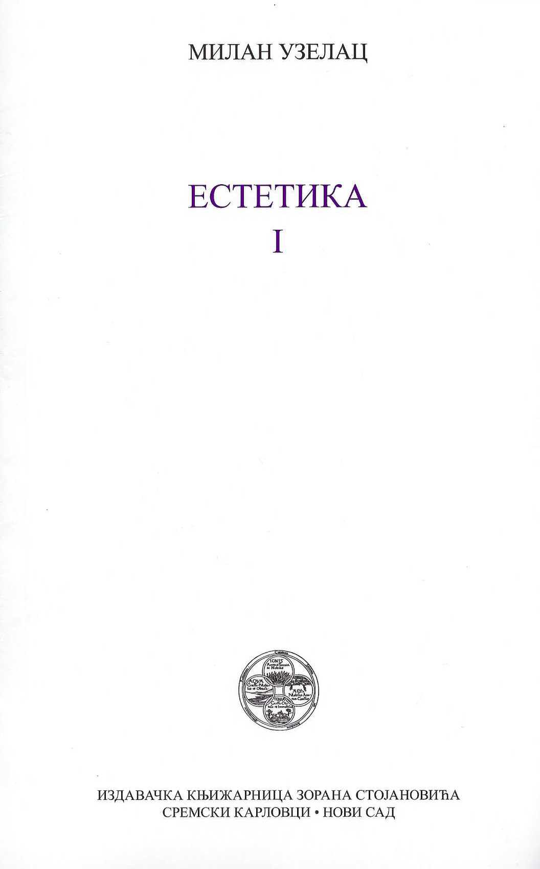 Estetika I-III