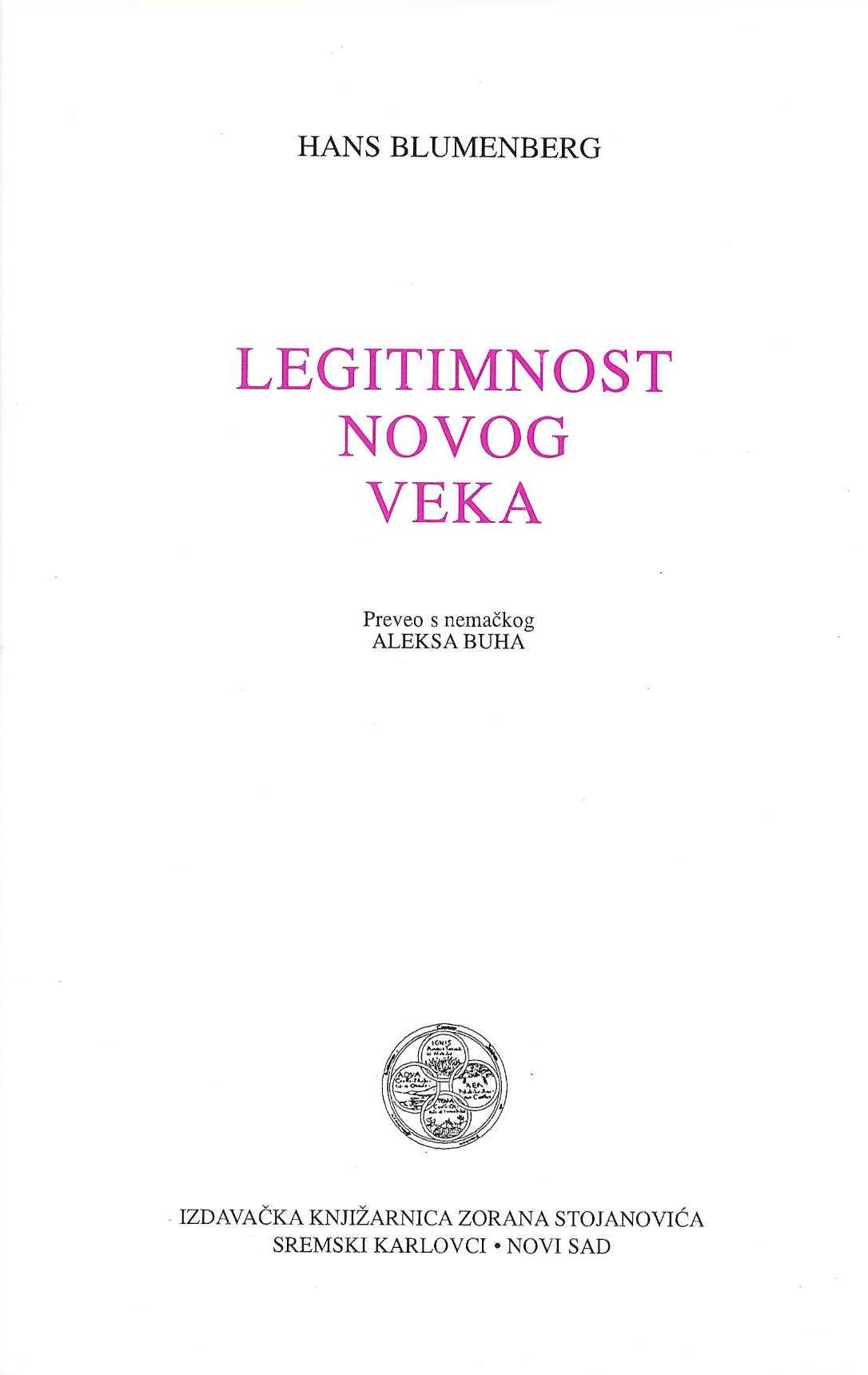 Legitimnost novog veka