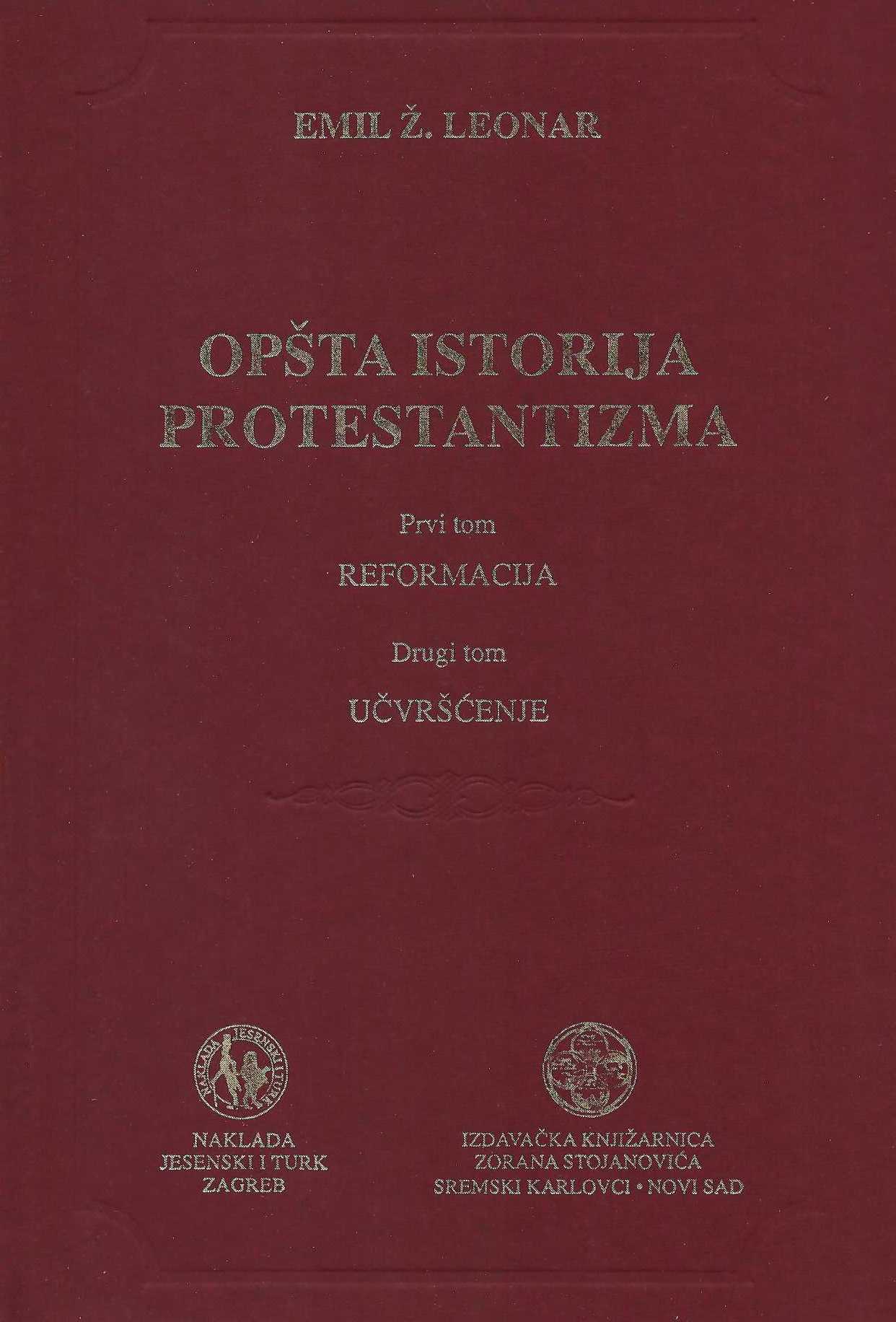 Opšta istorija protestantizma I-III