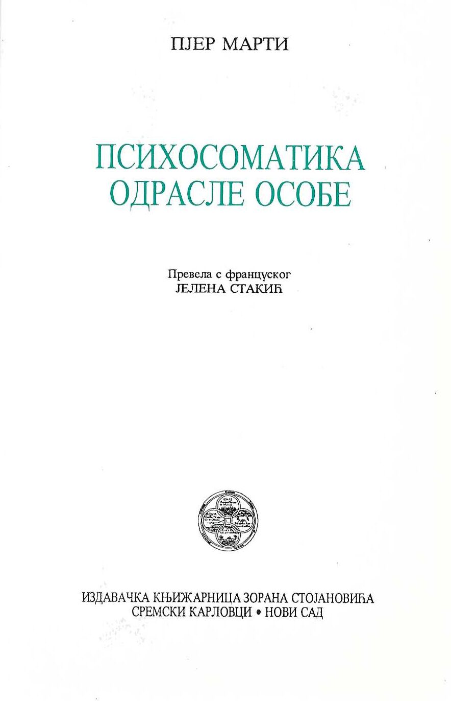 Psihosomatika odrasle osobe