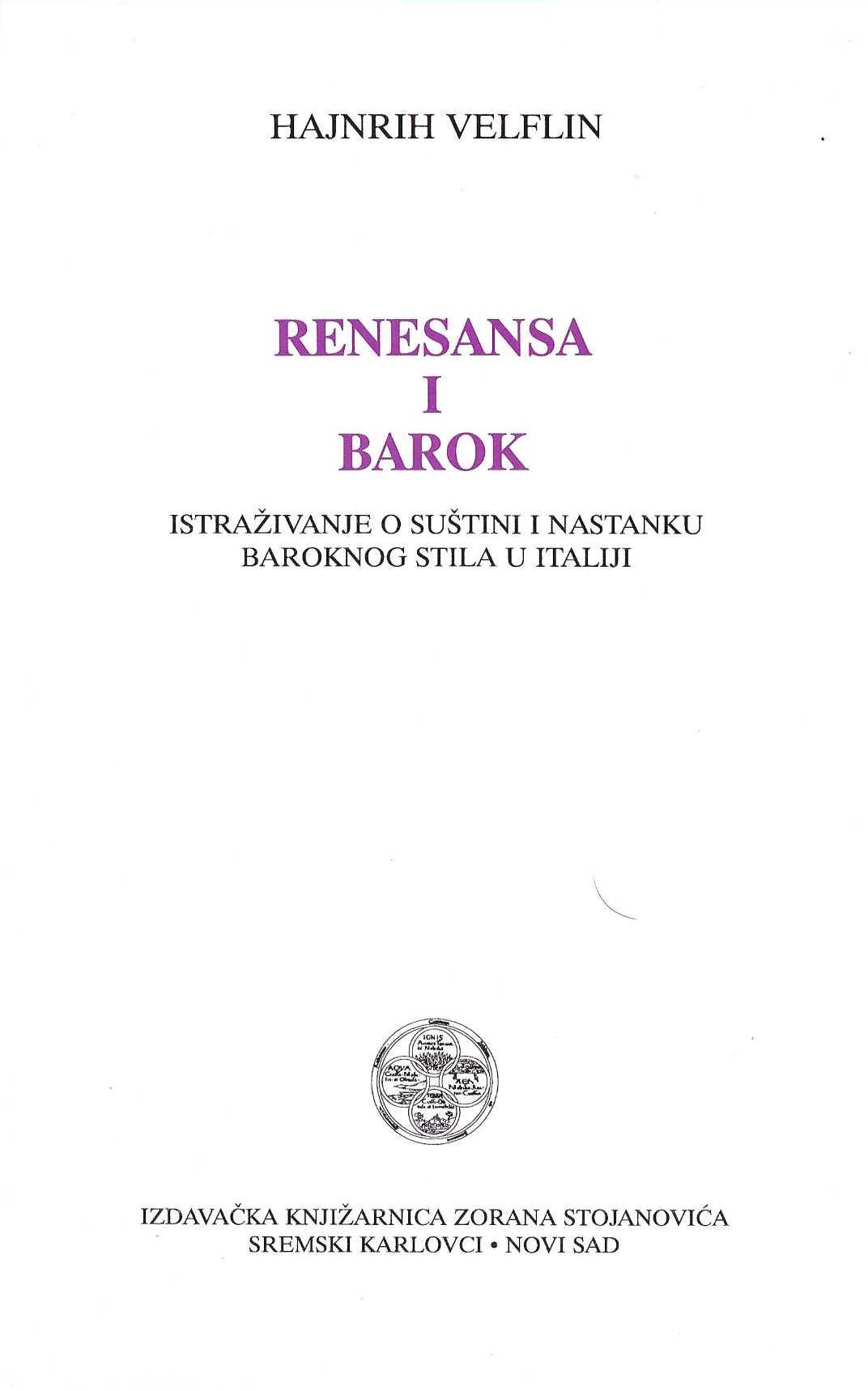 Renesansa i barok. Istraživanje o suštini i nastanku baroknog stila u Italiji