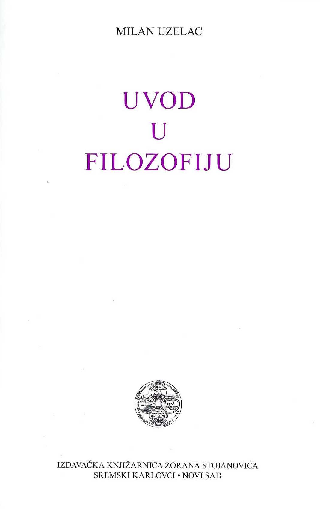 Uvod u filozofiju