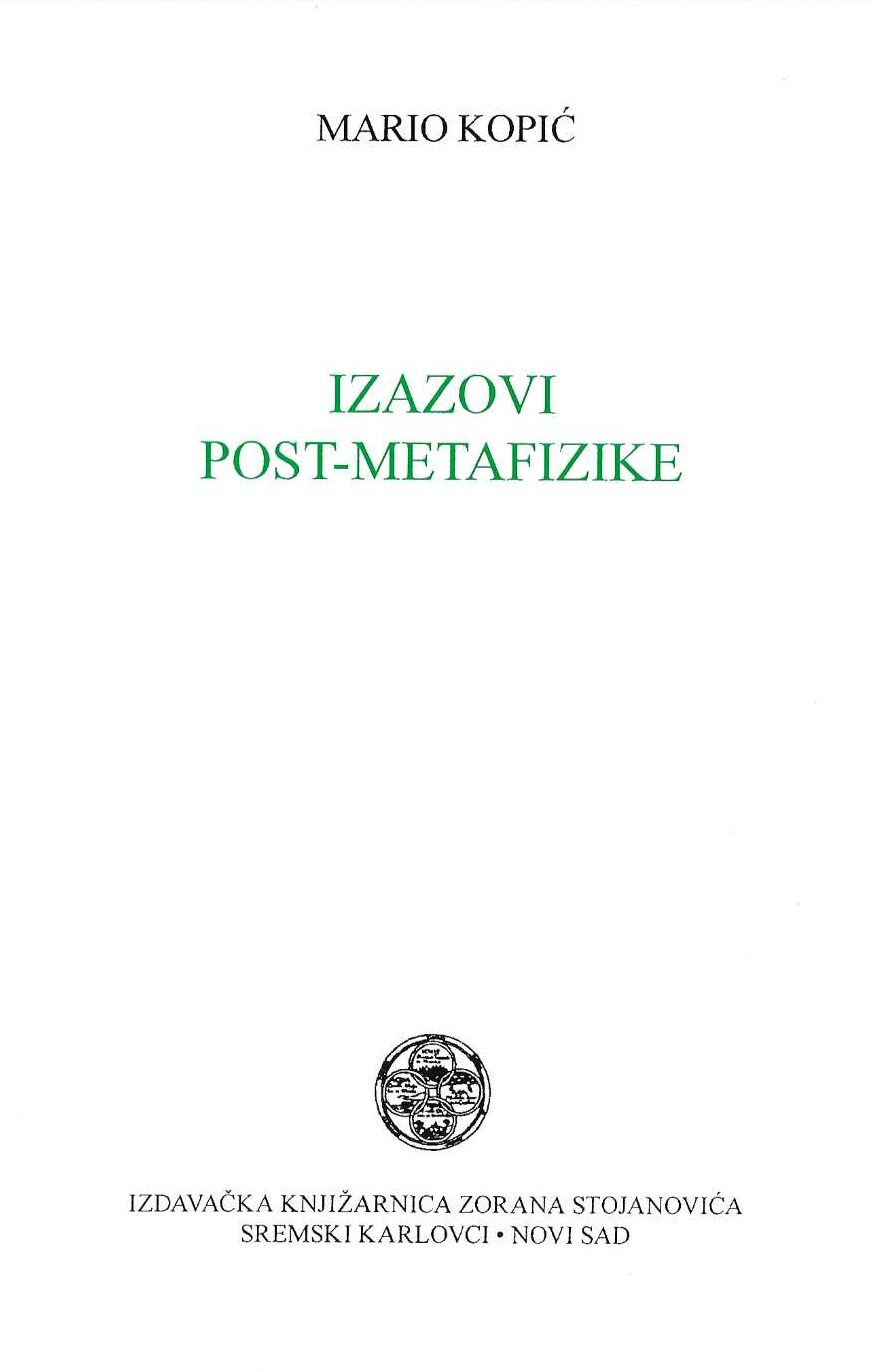 Izazovi post-metafizike