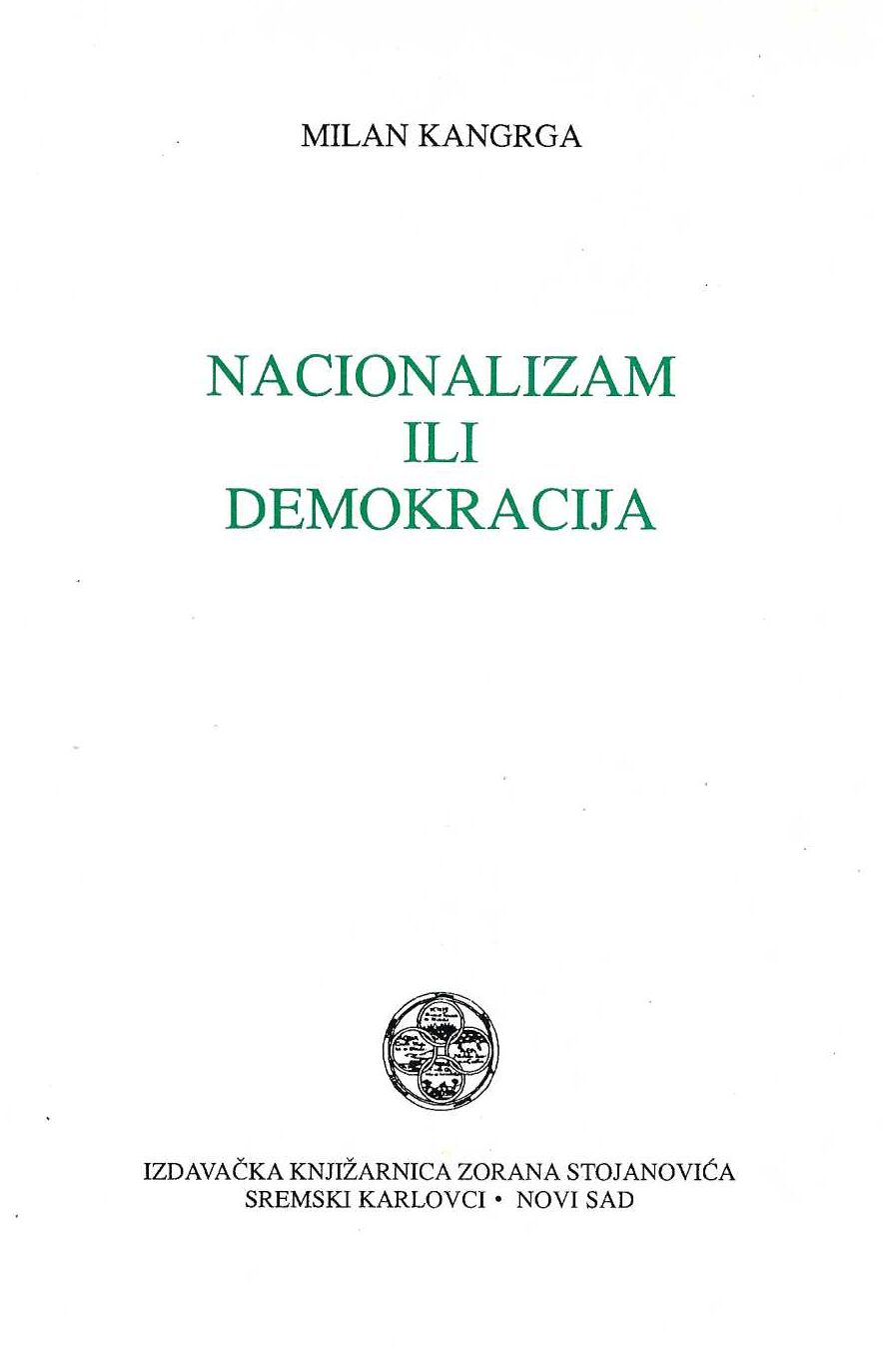 Nacionalizam ili demokracija