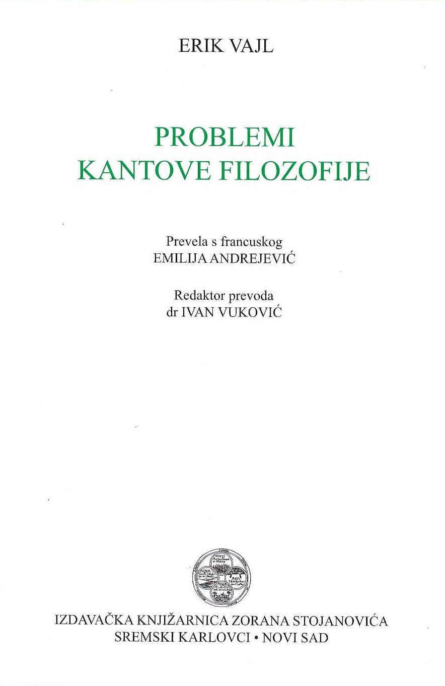 Problemi Kantove filozofije