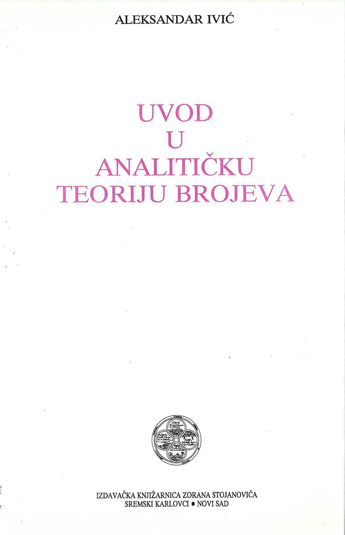 Uvod u analitičku teoriju brojeva