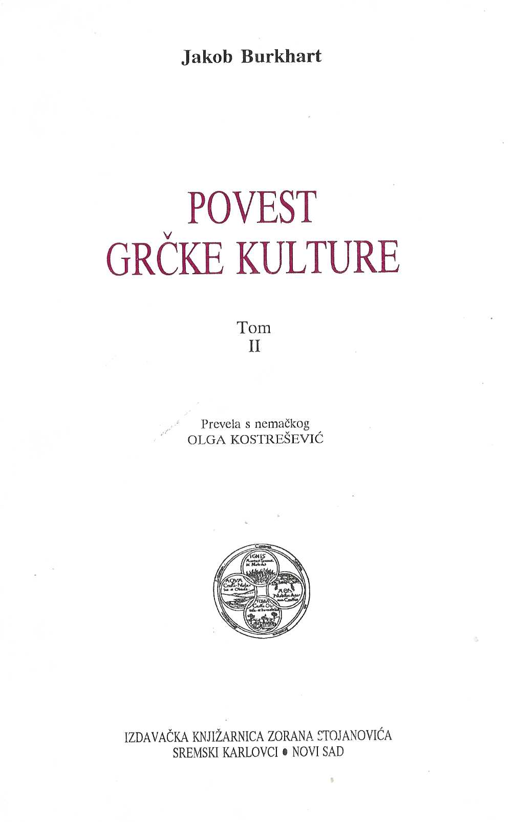 Povest grčke kulture, tom 2
